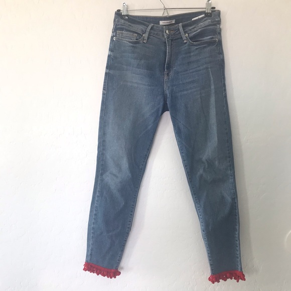 NEW Good American Good Legs High Waist Pom Jeans - Picture 2 of 7